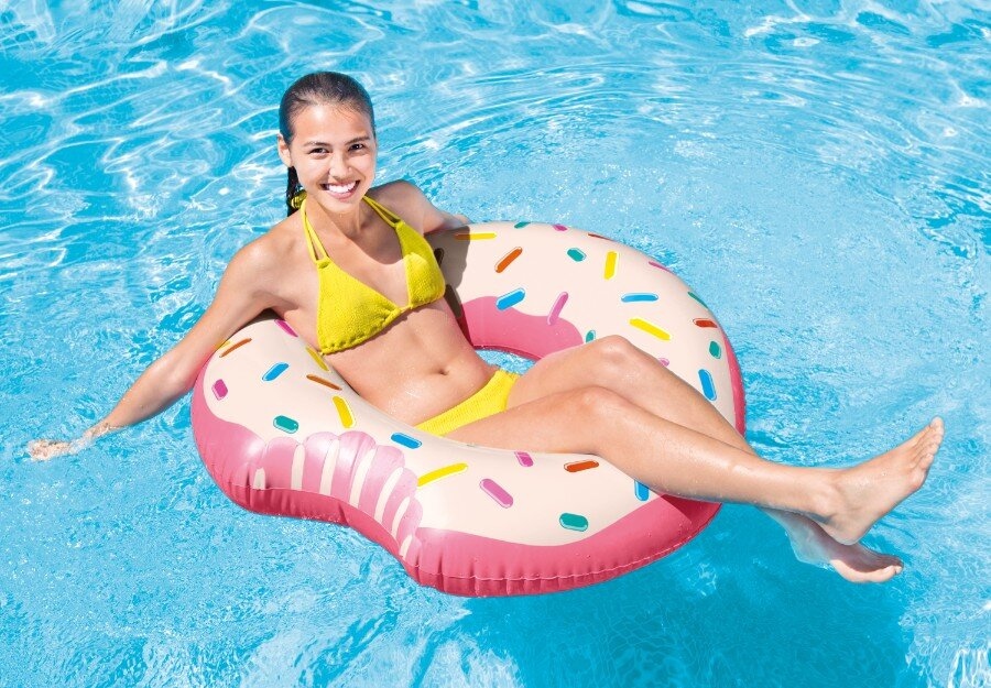 Dmuchane koło do pływania cukierkowy donut INTEX 56265