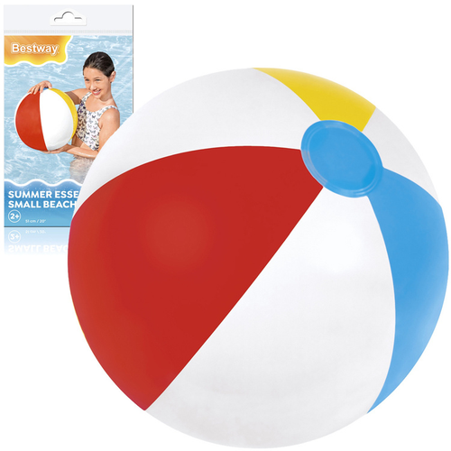 Bestway piłka plażowa w paski 51cm - zdjęcie produktu z opakowaniem